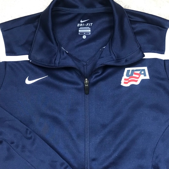 Nike USA Navy Blue  Dry Fit Jacket - Picture 2 of 7